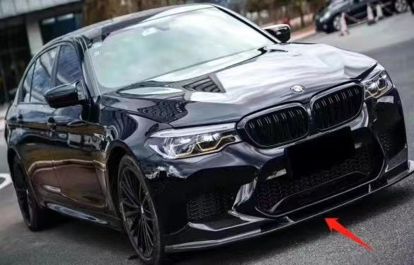 Gloss Black ABS Front Lip Splitter for BMW【F90 M5】2018-2020 Pre-LCI M5 CS Style