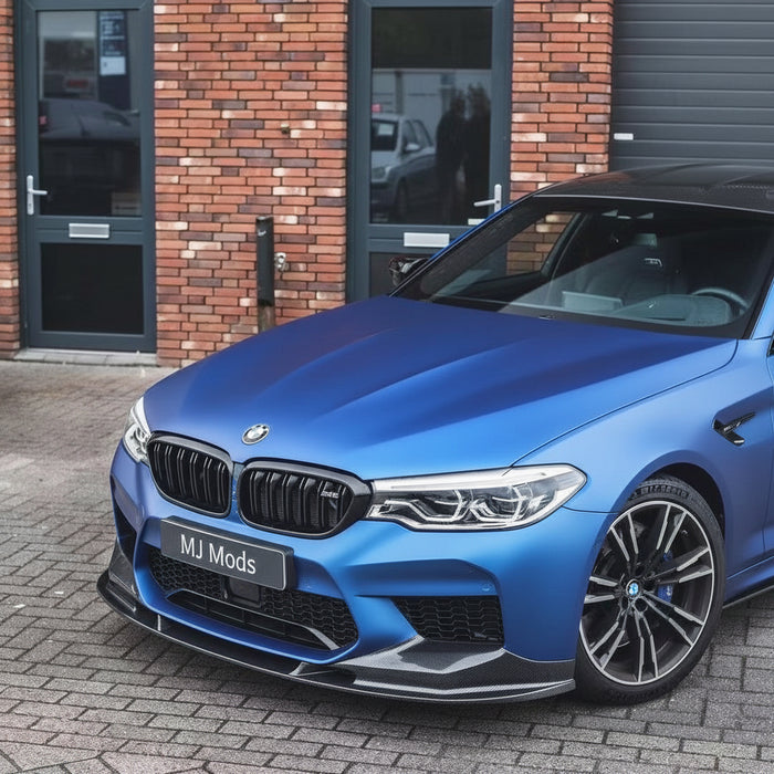 Gloss Black ABS Front Lip Splitter for BMW【F90 M5】2018-2020 Pre-LCI M5 CS Style