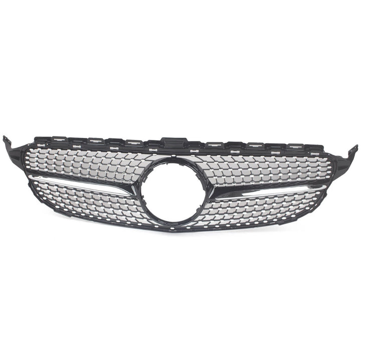 Diamond Front Grille Fit For Mercedes Benz【W205/S205/C205/A205】C180 C200 C250 15-18 No Camera