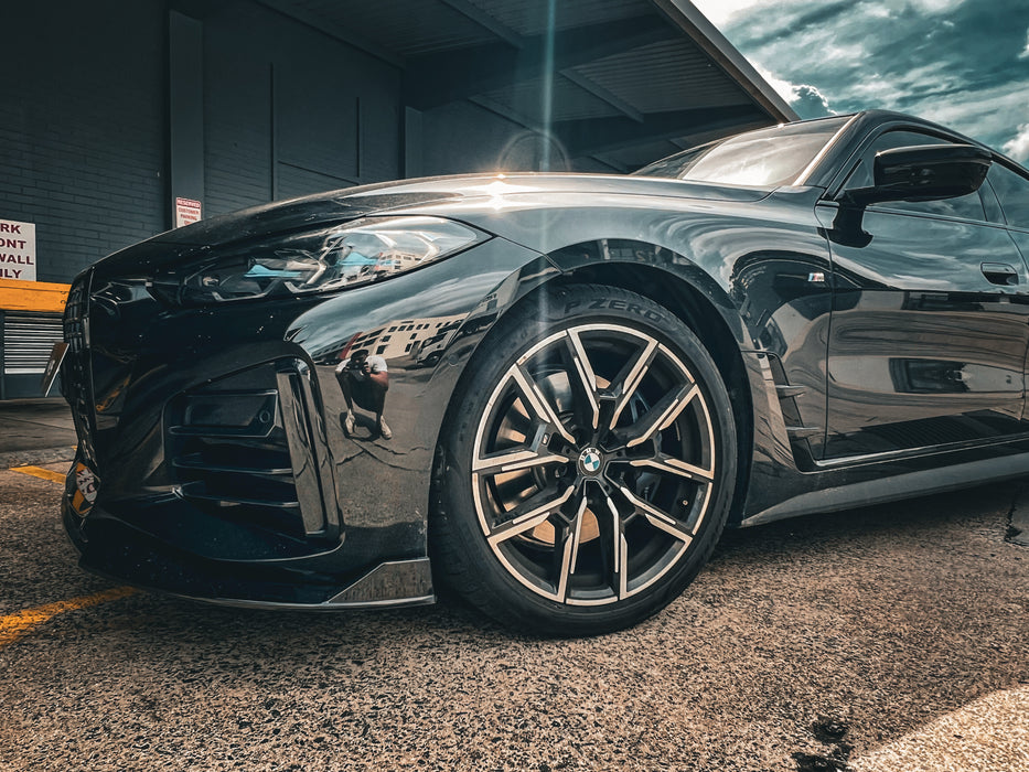 ABS Glossy Black Front Bumper Lip for BMW 4 Series【G26 i4】2020+【FD 3 pcs】