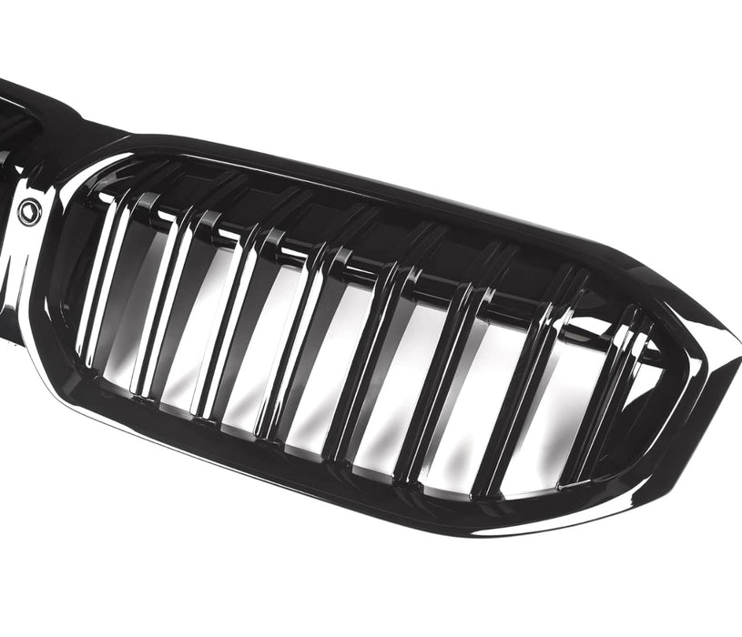 ABS GLOSSY BLACK FRONT KIDNEY GRILLE fit for BMW【G20/G21 LCI M340 330 328 320 M Sport】【G20 LCI Single Slats Style】