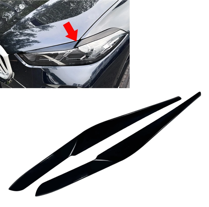 Glossy Black HEADLIGHT Eyebrows For BMW【X5 G05 X6 G06】LCI 2023-2026