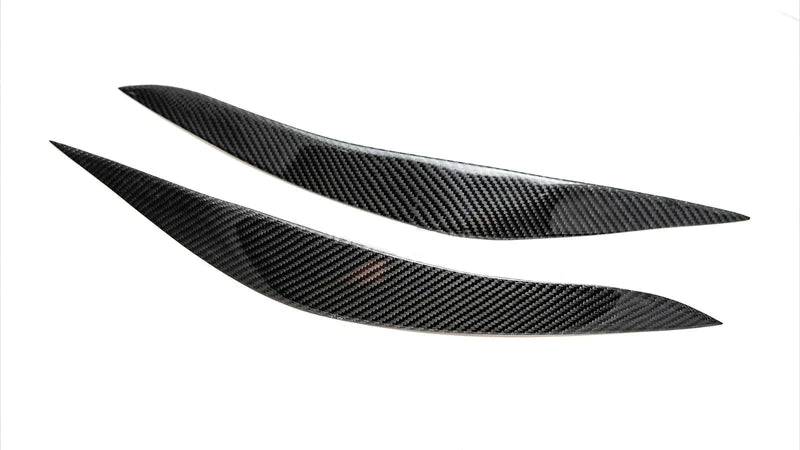 Carbon Fibre Eye Lid Headlight Cover Stick-on for BMW【F10 M5 520i 520d 528i 530i 535i】