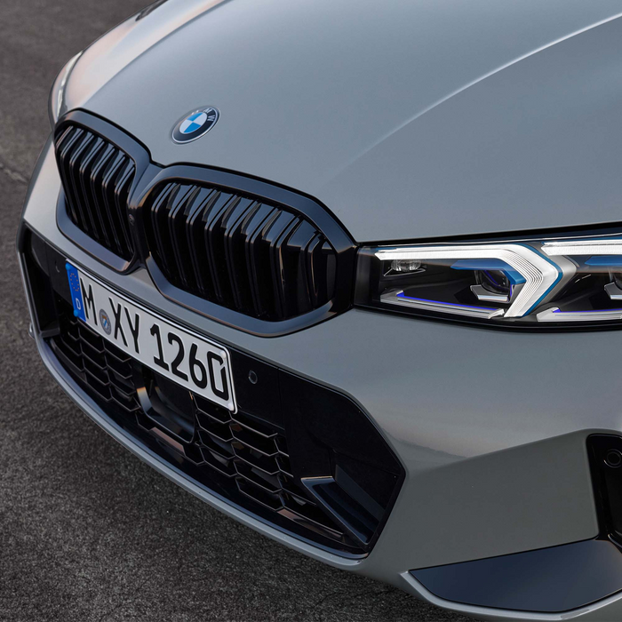 ABS GLOSSY BLACK FRONT KIDNEY GRILLE fit for BMW【G20/G21 LCI M340 330 328 320 M Sport】【G20 LCI Single Slats Style】