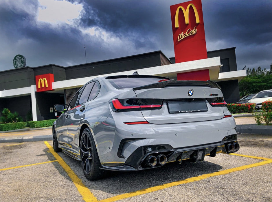 Gloss Black REAR DIFFUSER fit for BMW【G20/G21 Pre-LCI M340i】【F1 Style】