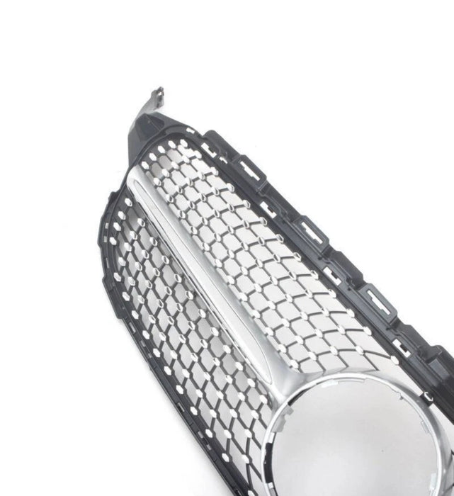 Diamond Front Grille Fit For Mercedes Benz【W205/S205/C205/A205】C180 C200 C250 15-18 No Camera
