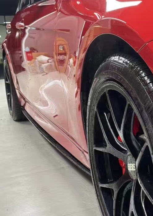 ABS Gloss Black Side Skirts for BMW【F30/F31 316/318/320/328/330/335/340 M SPORT】