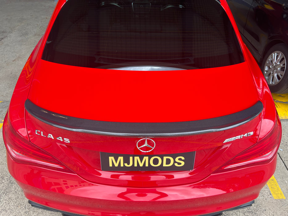 Carbon Fibre Rear Trunk Boot Spoiler for Mercedes-Benz CLA Class【C117 Coupe/Sedan】13-19【FD Style】