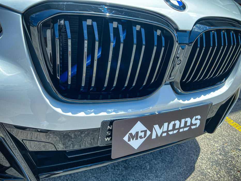 ABS Glossy Black Front Grille for BMW【X3 G01 & X4 G02 LCI】【M40i & 20i/20d/30i/30d/30e】LCI 2021+【Dual Slats】