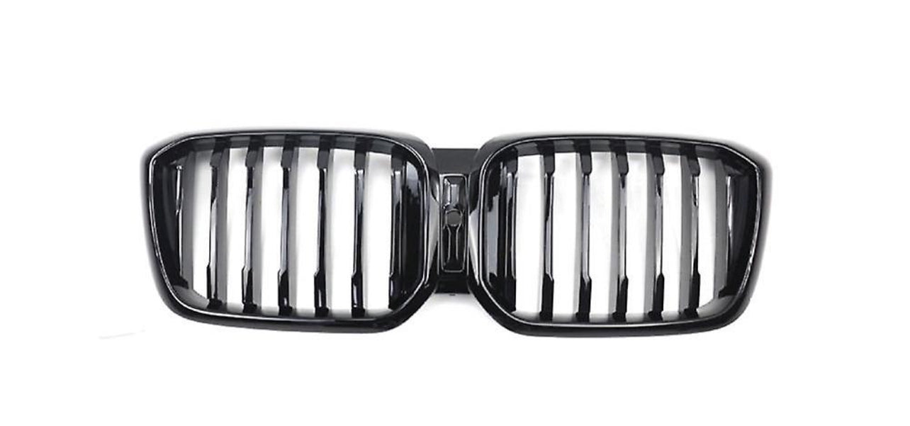 ABS Glossy Black Front Grille for BMW【X3 G01 & X4 G02 LCI】【M40i & 20i/20d/30i/30d/30e】LCI 2021+【Single Slats】