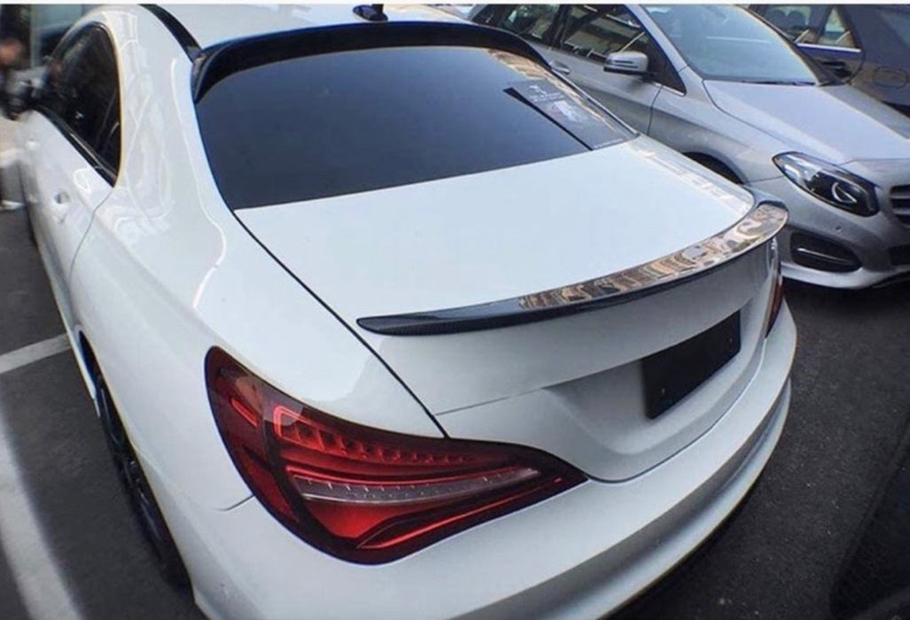 ABS Glossy Black Rear Boot Spoiler fit for Mercedes-Benz CLA Class【C117 Coupe/Sedan】13-19 【AMG Style】