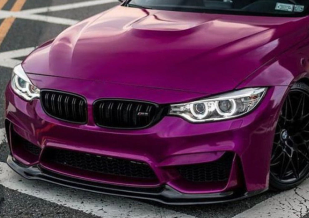 ABS Glossy Black Front Bumper Lip for BMW【F80 M3 & F82 F83 M4】【V Style】