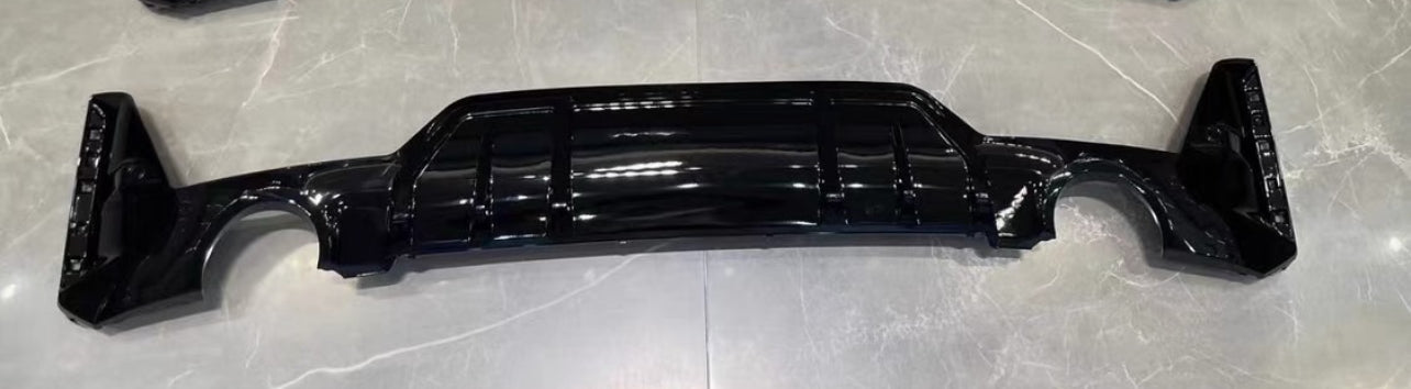 ABS PP GLOSSY BLACK REAR BUMPER DIFFUSER fit for BMW【G20/G21 LCI 330 328 320 M Sport】【G20 LCI MP ROUND TIPS】