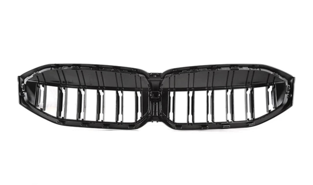 ABS GLOSSY BLACK FRONT KIDNEY GRILLE fit for BMW【G20/G21 LCI M340 330 328 320 M Sport】【G20 LCI Double Slats Style】