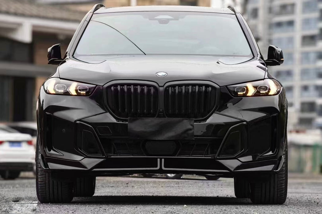 G05 X5 LCI Gloss Black Front Lip Splitter