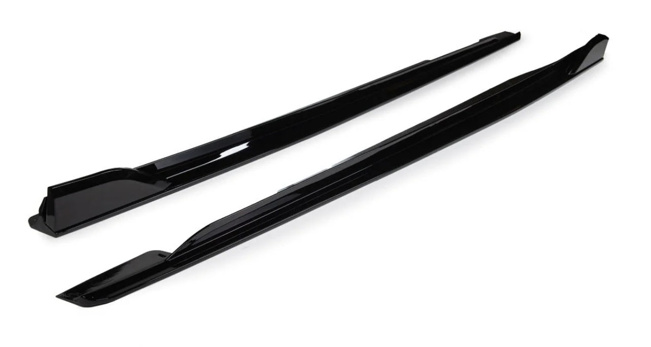 Gloss Black Side Skirt Extensions Fit For BMW【X6 G06】2018-2025