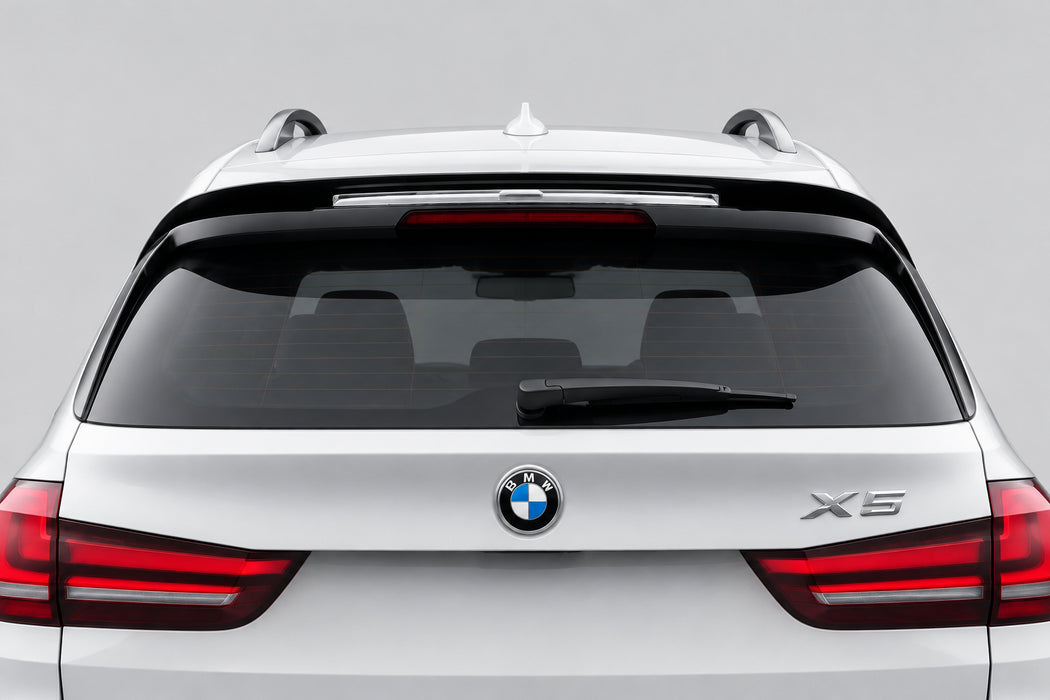BMW F15 X5 / F85 X5M Gloss Black Roof Wing Spoiler – Stick-On Rear Roof Spoiler