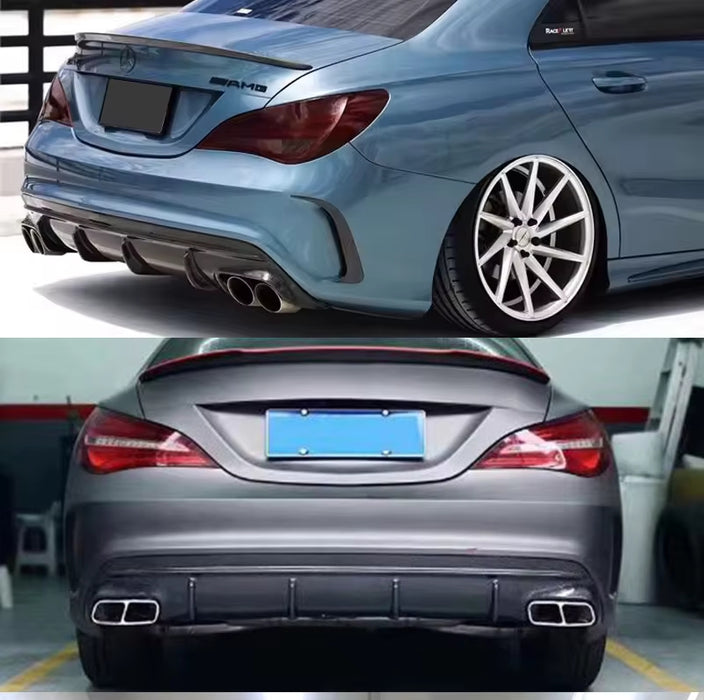 Carbon Fibre Rear Diffuser fit for Mercedes-Benz 【C117 X117】【CLA45 CLA200/220/250 AMG Bumper】