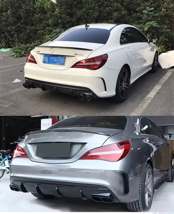 Carbon Fibre Rear Diffuser fit for Mercedes-Benz 【C117 X117】【CLA45 CLA200/220/250 AMG Bumper】