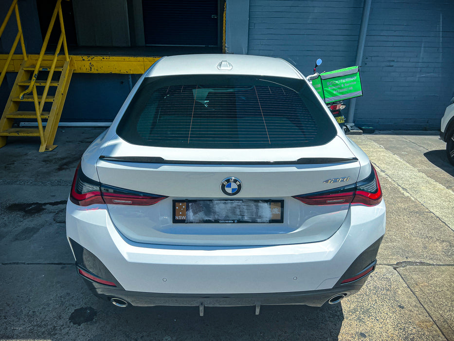 Glossy Black Rear Bumper Boot Lip Spoiler for BMW 4 Series【G26 Gran Coupe I4】2020+【G82 M4 Type】