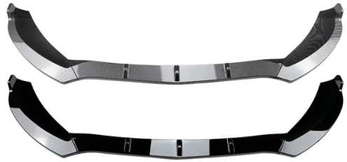 3 Pieces Gloss Black Front Lip For MERCEDES BENZ【W205/C205/S205/A205】【C200/C220/C250/C300/C350 & C43 AMG】15-18