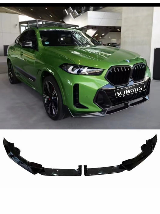 G06 X6 LCI Gloss Black Front Lip