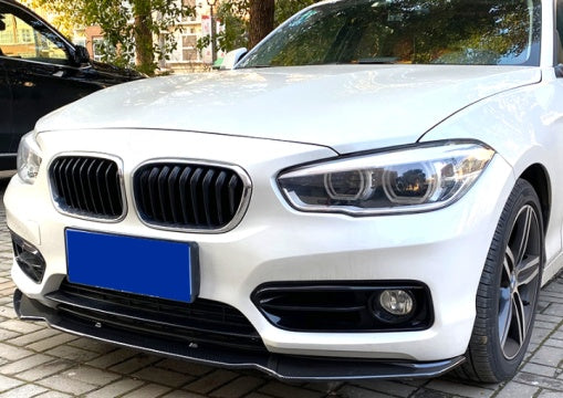 3 Pieces Gloss Black Front Bumper Lip for BMW 1 Series【F20 M140 M135 & 125 120 118 M Sport】【2015-2019】LCI/LCI-2