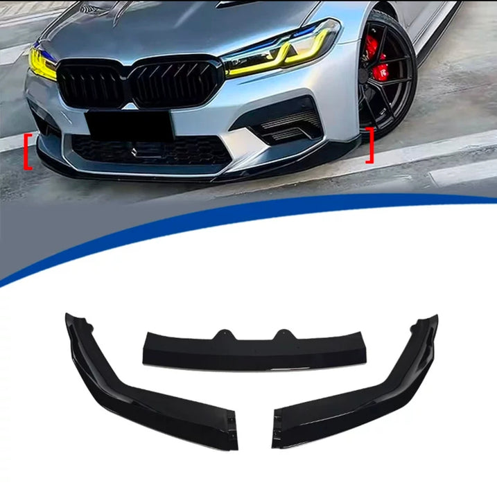 Gloss Black ABS Front Lip Splitter for BMW【F90 M5 LCI】2021 -2024 LCI
