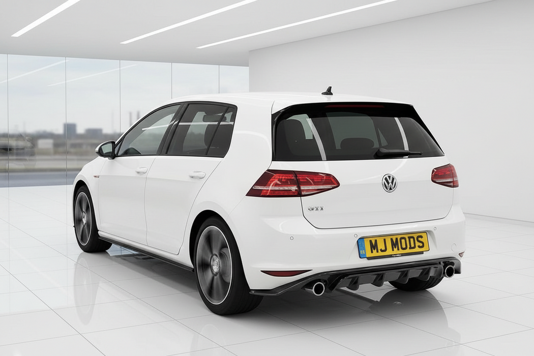 Glossy Black Rear Diffuser For VW Golf Mk 7 2013-2016