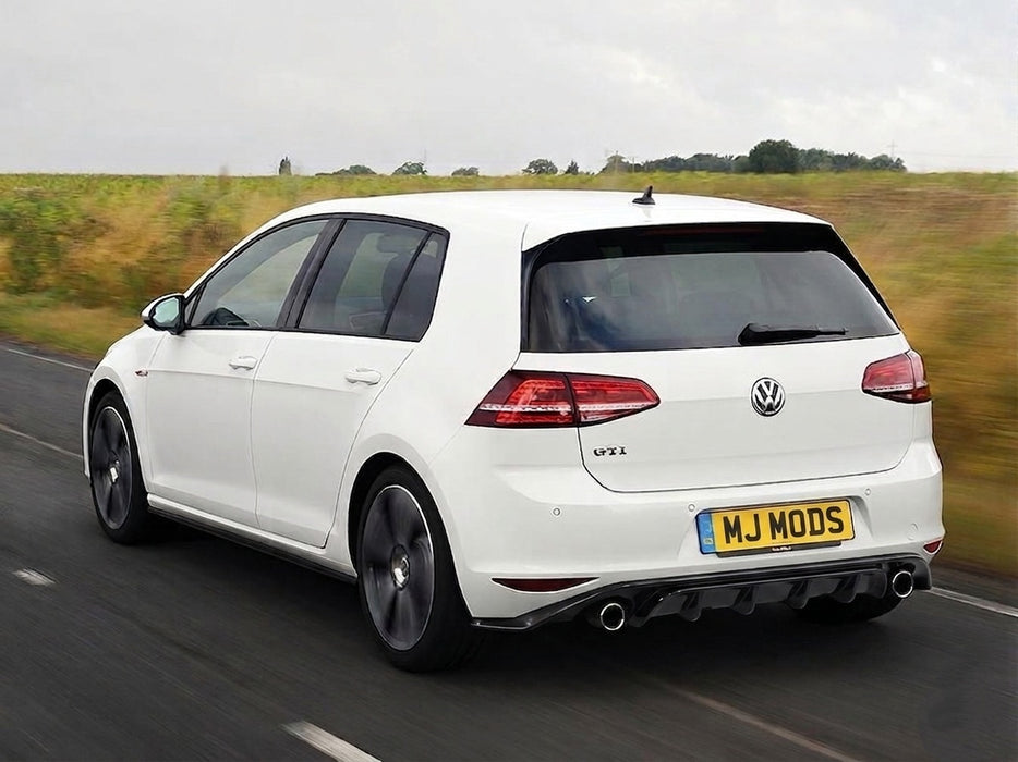 Glossy Black Rear Diffuser For VW Golf Mk 7 2013-2016