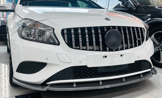 3 pieces Glossy Black Front Lip Splitter for Mercedes-Benz A Class【W176 13-15】【A180/200/250 Standard Bumper】