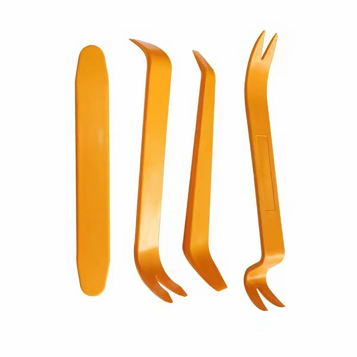 4-Piece Car Trim Pry Tool Set – Plastic Removal Tools for Interior Trims, Mirror Covers & Liner Fasteners