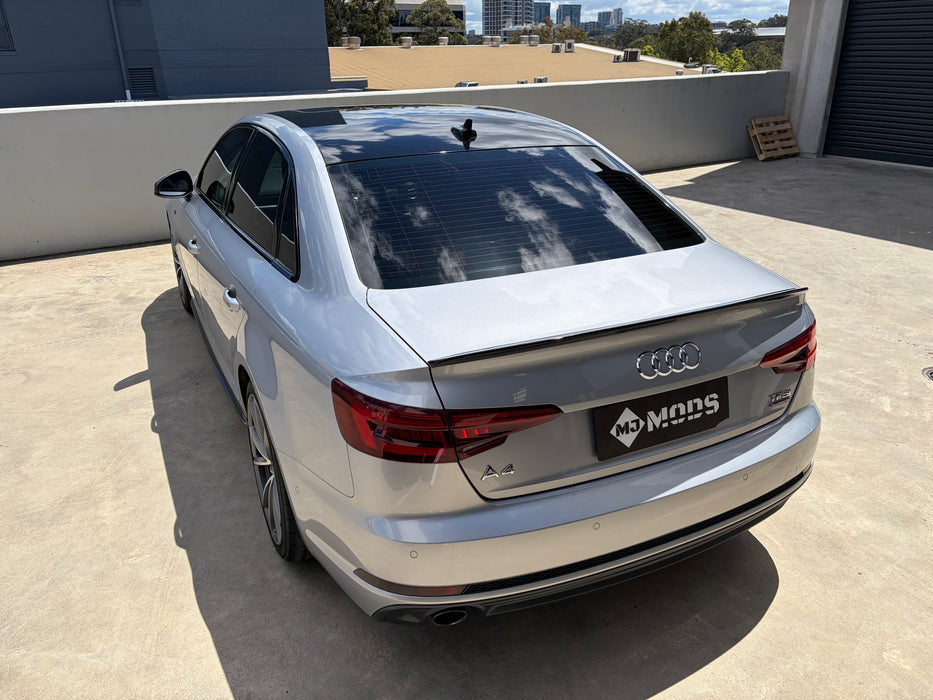 Gloss Black Spoiler For Audi A4 S4 B9 B9.5 Sedan 2017 - 2024 S4 Style