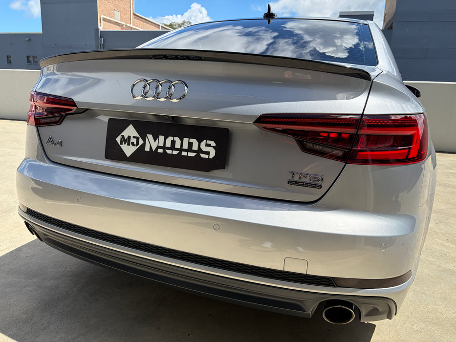 Gloss Black Spoiler For Audi A4 S4 B9 B9.5 Sedan 2017 - 2024 S4 Style