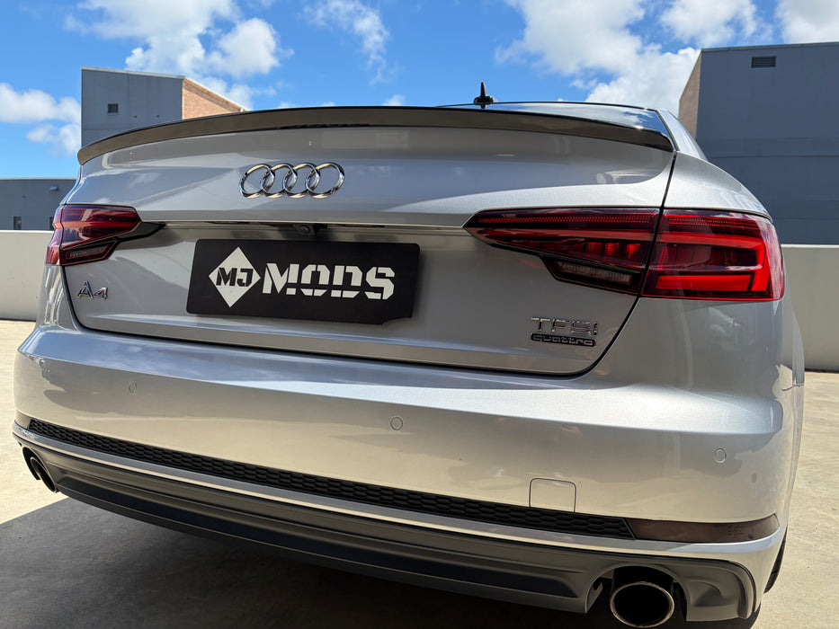 Gloss Black Spoiler For Audi A4 S4 B9 B9.5 Sedan 2017 - 2024 S4 Style