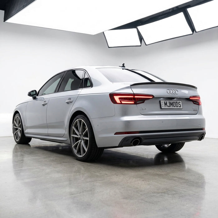 Gloss Black Spoiler For Audi A4 S4 B9 B9.5 Sedan 2017 - 2024 S4 Style
