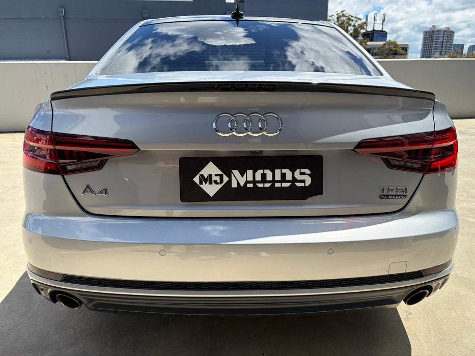Gloss Black Spoiler For Audi A4 S4 B9 B9.5 Sedan 2017 - 2024 S4 Style