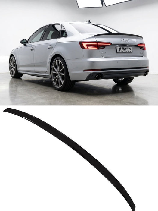 Gloss Black Spoiler For Audi A4 S4 B9 B9.5 Sedan 2017 - 2024 S4 Style