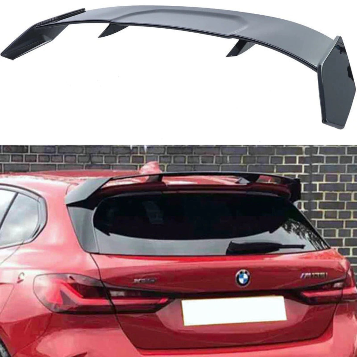 GLOSSY BLACK REAR WING SPOILER fit for BMW 1 Series【F40 128ti M Sport ...
