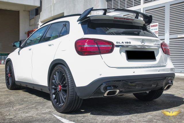 ABS Glossy Black Roof Wing Spoiler fit for Mercedes-Benz GLA-Class【X156 GLA180/200/220/250】2013-2020