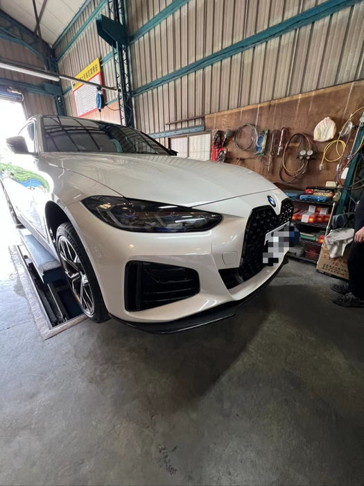 ABS Glossy Black Front Bumper Lip for BMW 4 Series【G26 i4】2020+【MP 3 pcs】