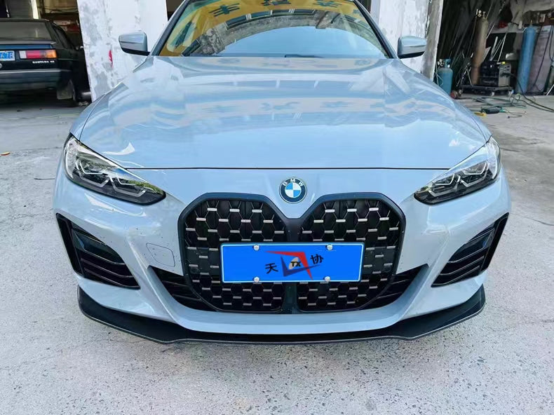 ABS Glossy Black Front Bumper Lip for BMW 4 Series【G26 i4】2020+【MP 3 pcs】