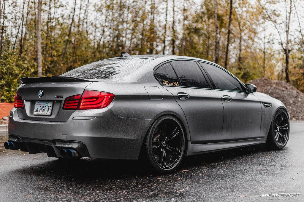PSM Style Gloss Black ABS Rear Boot High Kick Spoiler for BMW F10 520i 520d  528i 530i 535i — MJ Mods