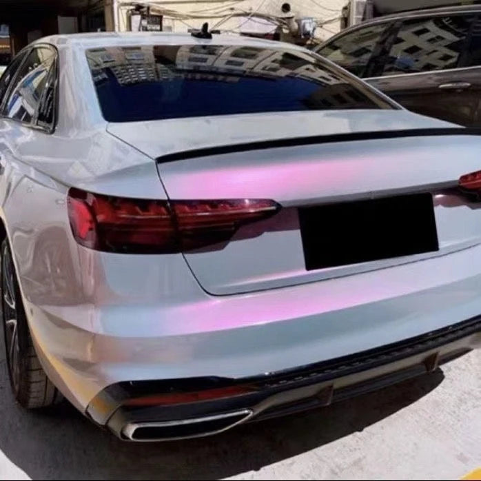 Gloss Black Spoiler For Audi A4 S4 B9 B9.5 Sedan 2017 - 2024 S4 Style