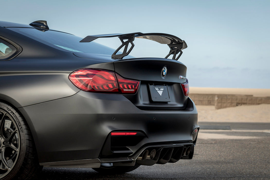 Gloss Black GT Wing Boot Trunk Spoiler Universally Fit For F80 F82 F87 F32 F30 M4 435i Coupes 【V style】