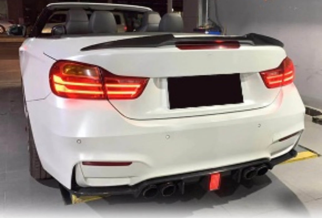 ABS Glossy Black Rear Boot Spoiler fit for BMW 4 Series and M4【F33 F83 Convertible 420 428 430 435 440 M4】【M4 Style】