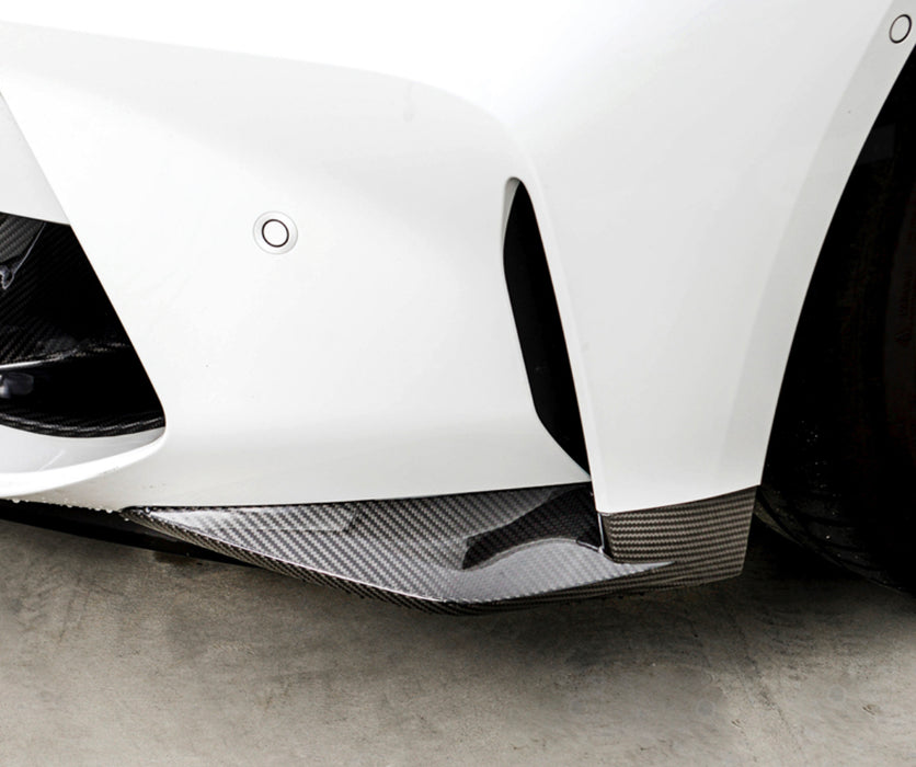 Dry Carbon Fibre Front Bumper Splitter for BMW【M3 G80 & M4 G82 G83】Front Side