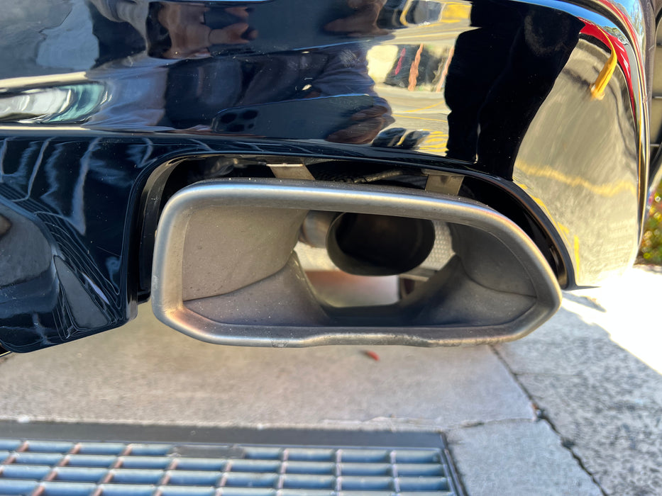 Gloss Black REAR Bumper DIFFUSER fit for BMW【G20/G21 Pre-LCI M340i】【Trapezium】