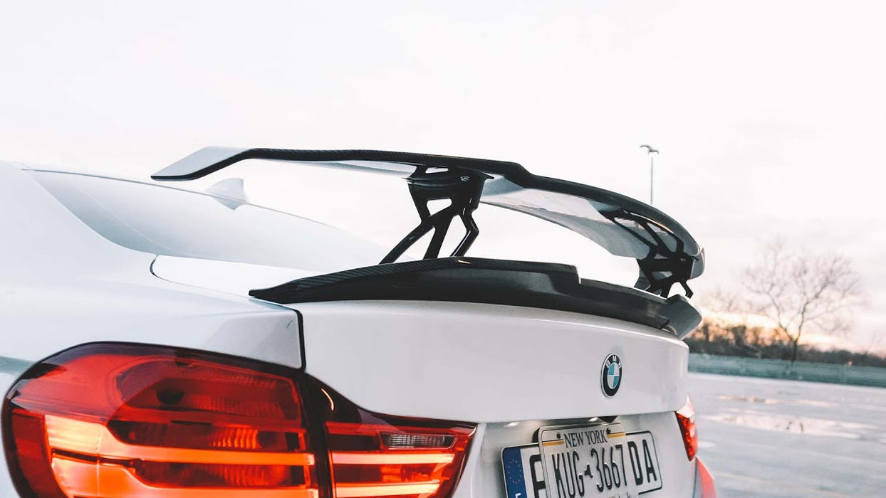 Gloss Black GT Wing Boot Trunk Spoiler Universally Fit For F80 F82 F87 F32 F30 M4 435i Coupes 【V style】