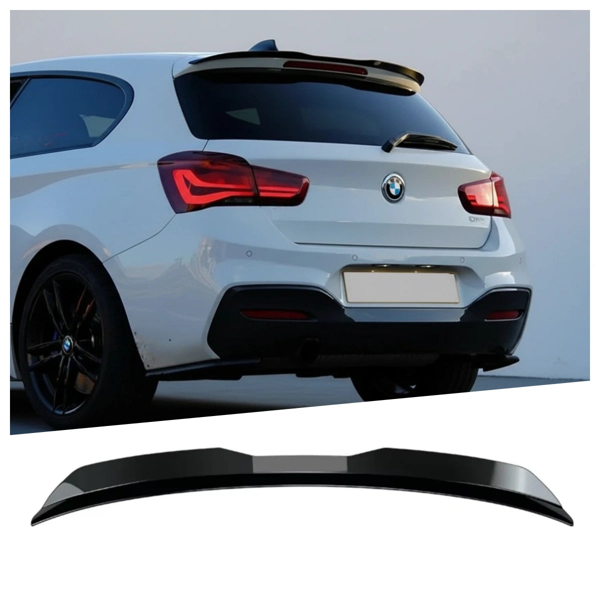 Rear Roof Ducklip Spoiler – Gloss Black (BMW 1 Series F20 M140i M135i ...